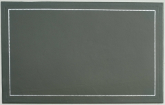 Dunkelgrüne Leder Schreibunterlage  im antiken englischen Stil M227g. 70x40cm mit Silberprägung